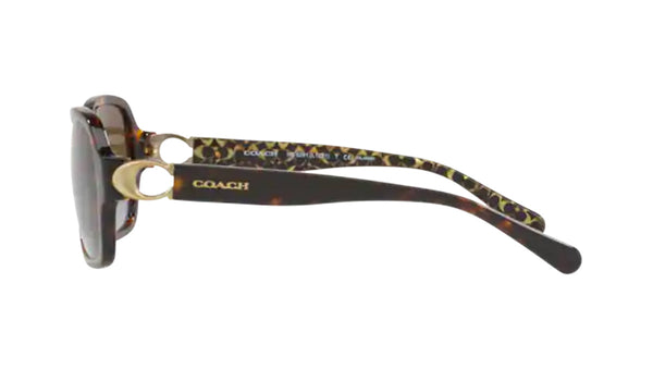 Coach HC8241 Women's Sunglasses Tortoise Frame, SPEX
