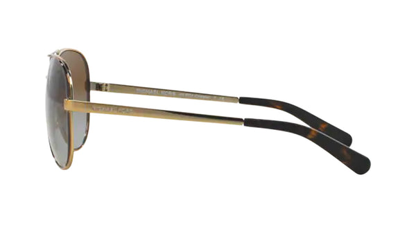 Michael Kors MK5004 CHELSEA Women's Sunglasses Gold Dark Chocolate Frame, SPEX