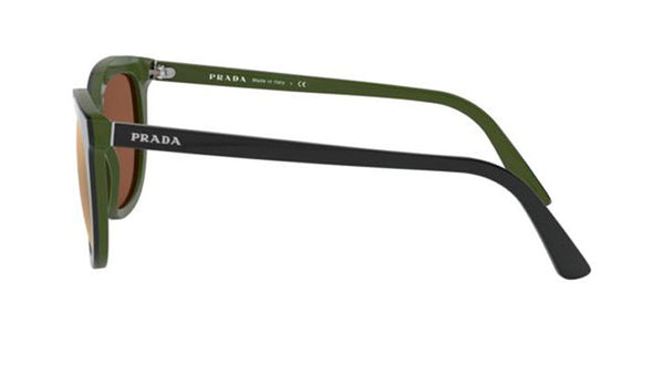 Prada SPR 03X Women's Sunglasses Black & Green Frame, SPEX