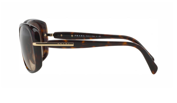Prada SPR 20U Women's Sunglasses Gold & Havana Frame, SPEX