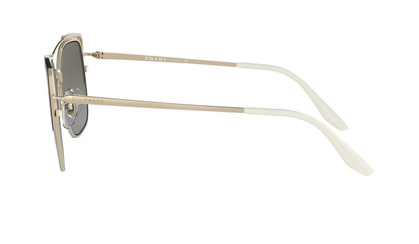 Prada SPR 54V Women's Sunglasses Pale Gold & Black, SPEX