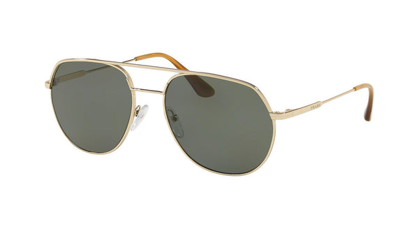 Prada SPR 55U Men's Sunglasses Pale Gold, SPEX