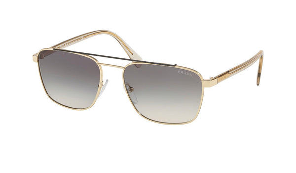 Prada SPR 61U Women's Sunglasses Grey Pale Gold, SPEX