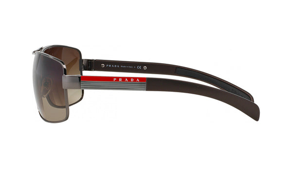 Prada SPS 54I Men's Sunglasses Gunmetal Brown Gradient Frame, SPEX