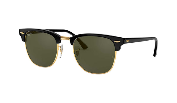 Ray Ban RB3016 CLUBMASTER Unisex Sunglasses Black Frame, SPEX