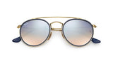 Ray Ban RB3647N Unisex Sunglasses Gold gradient brown silver, SPEX