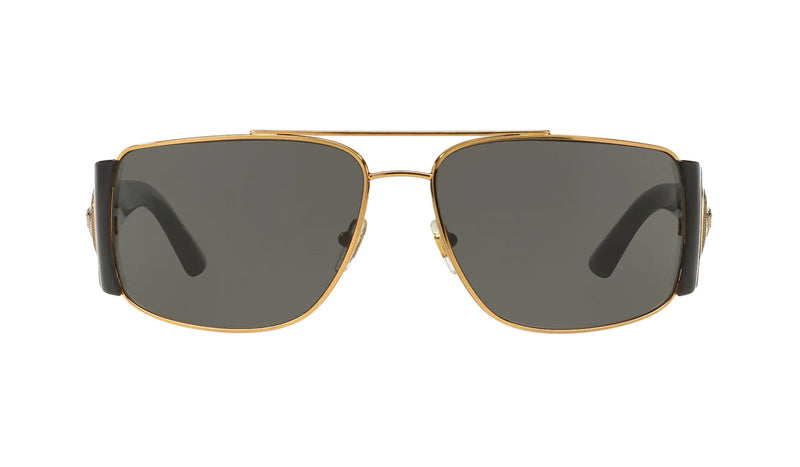 Versace VE2163 Men's Sunglasses Gold Frame Front, SPEX