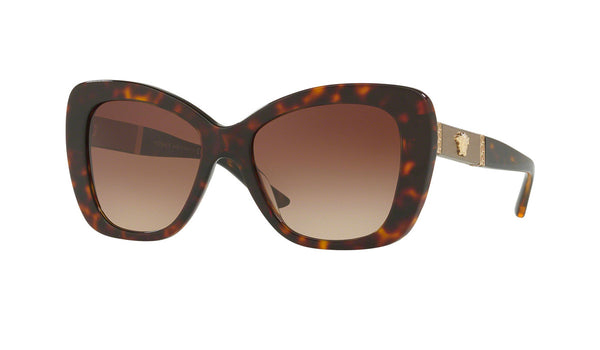 Versace VE4305Q Women's Sunglasses Dark Havana, SPEX