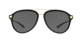 Versace VE4341 Men's Sunglasses Black Front, SPEX
