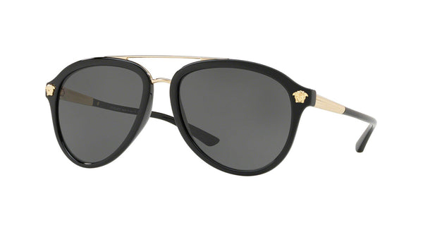 Versace VE4341 Men's Sunglasses Black, SPEX